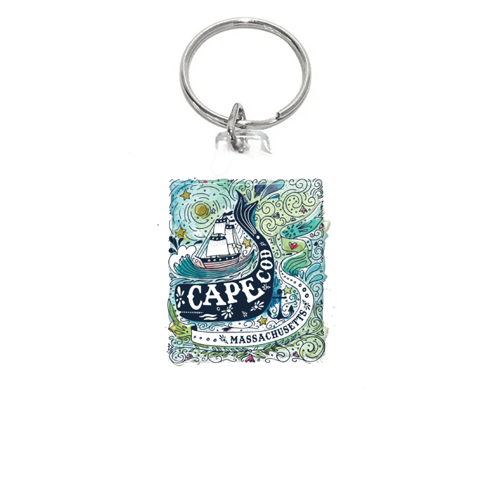 Watercolor Nautical Whale