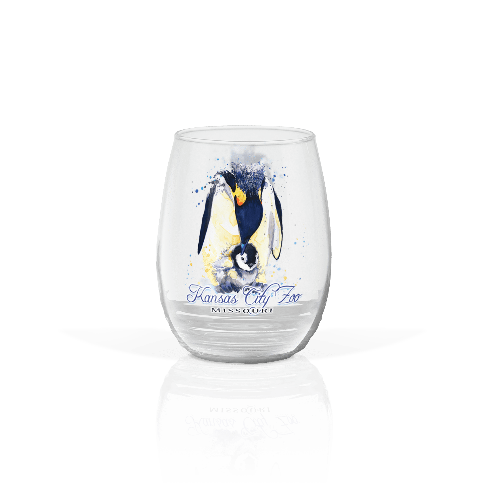 Watercolor Penguin Duo