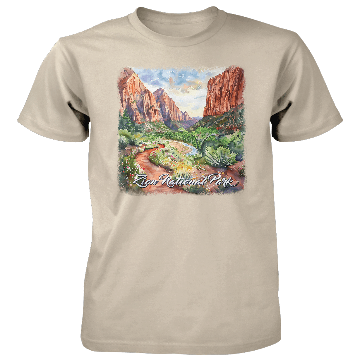 Watercolor Zion National Park