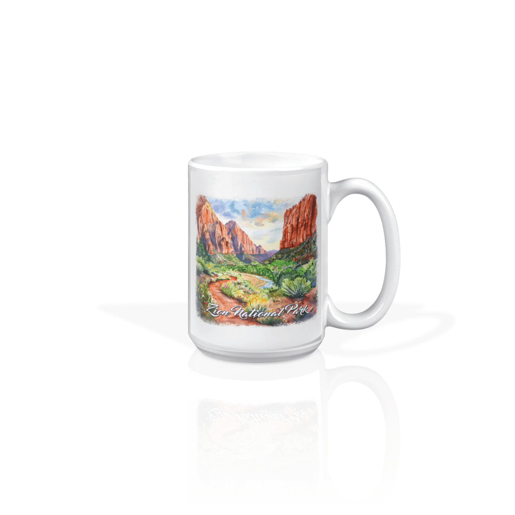 Watercolor Zion National Park